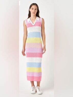 English Factory | Dresses | English Factory Plaid Midi Dress With Ruffle  Collar | Poshmark